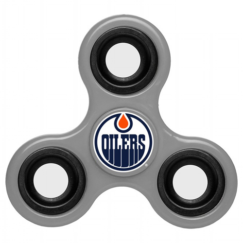 NHL Edmonton Oilers 3 Way Fidget Spinner G115 - Gray - Click Image to Close